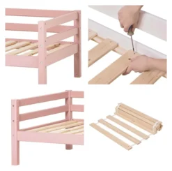 Hoppekids ECO Dream Bett 90x200cm pale rose