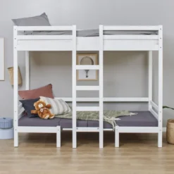 Hoppekids ECO Dream Jumbo Etagenbett 90x200cm weiß