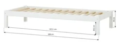 Hoppekids ECO Dream Junior Bettliege 70x160cm weiß