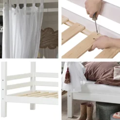 Hoppekids ECO Dream Junior Himmelbett 70x160cm weiß