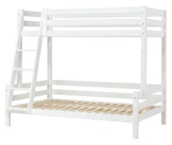 Hoppekids ECO Luxury Familien-Etagenbett 90/120x200cm mit Rollrost weiß
