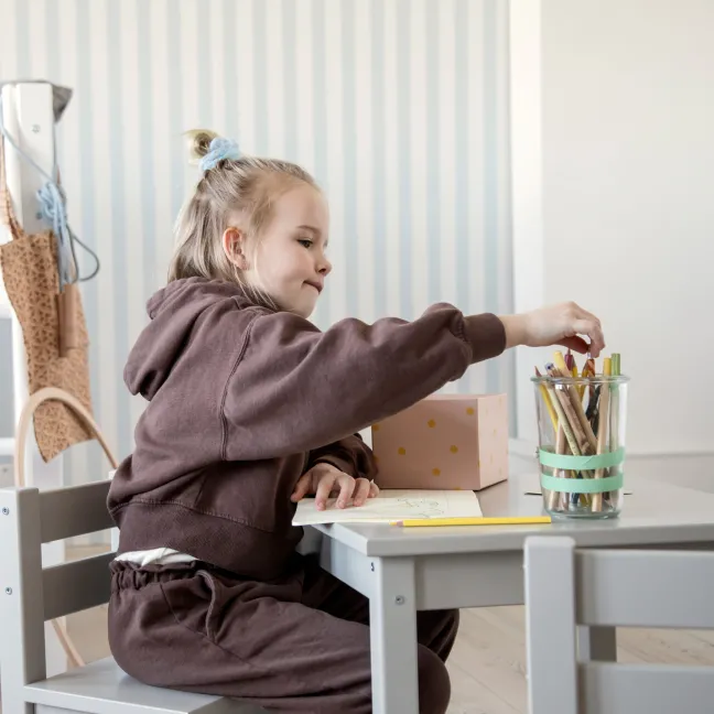 Hoppekids Mads Kinderstuhl dove grey