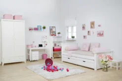 Hoppekids Maja Deluxe Sofabett 90x200cm mit Lattenrost weiß