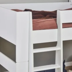 Hoppekids PURE Halbhochbett 90x200 cm weiß
