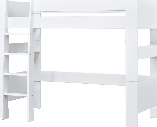 Hoppekids PURE Hochbett 90x200 cm weiß