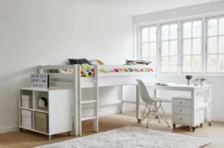 Hoppekids Schreibtisch Jonas auf Rollen weiß