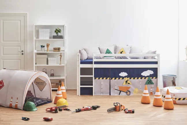 Hoppekids Storey Regal 100cm mit 6 Einlegeböden weiß