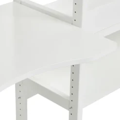 Hoppekids Storey Regalkombination 80cm mit 8 Einlegeböden und Tischplatte weiß