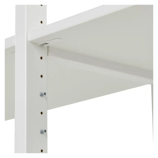 Hoppekids Storey Regalkombination 80cm mit Juniorbett 70x160cm und 8 Einlegeböden weiß