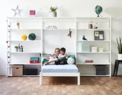 Hoppekids Storey seitliche Ergänzung 100cm mit 4 Einlegeböden weiß