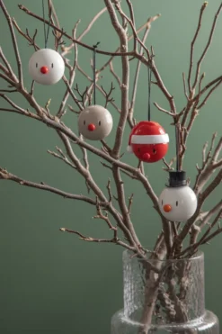 Hoptimist® Schneemann Ornament weiß