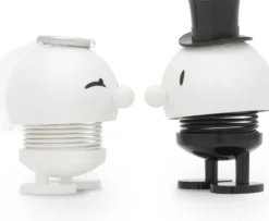 Hoptimist® Wackelfiguren Hochzeit Braut & Bräutigam weiß