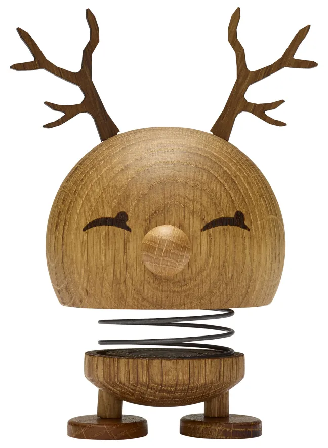 Hoptimist® Wackelfigur Rentier Bimble M Eiche braun
