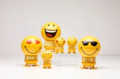 Hoptimist® Wackelfigur Smiley S gelb