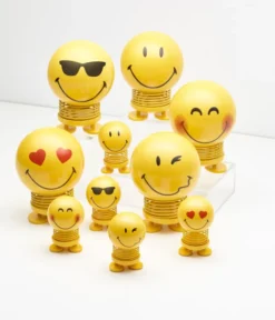 Hoptimist® Wackelfigur Smiley S gelb