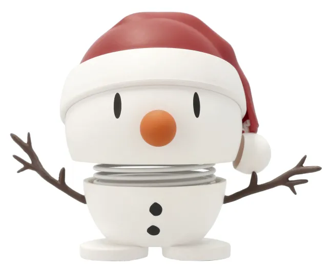 Hoptimist® Wackelfigur Soft Santa Snowman S weiß