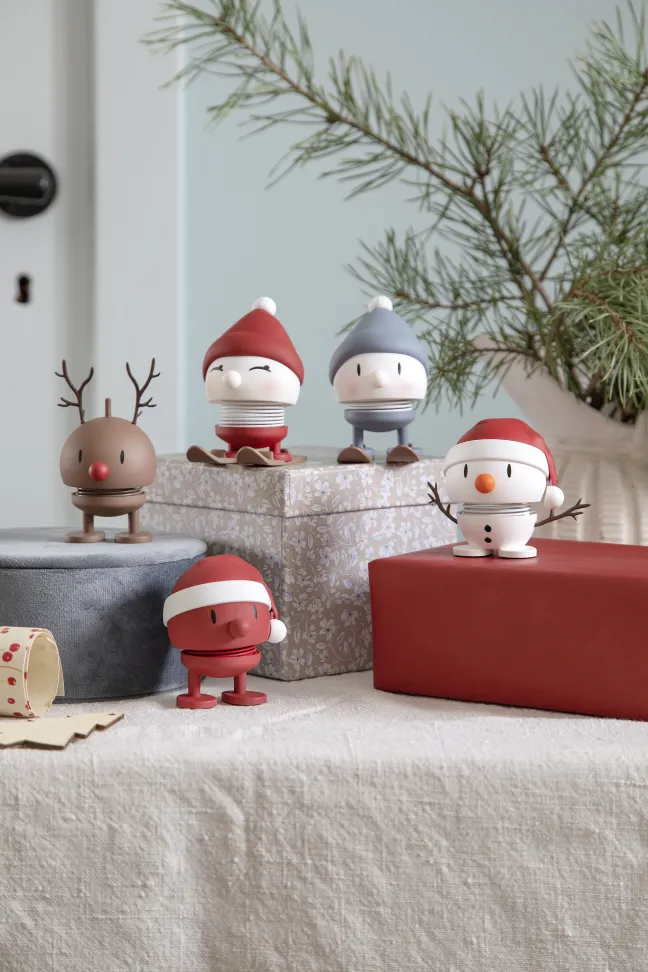 Hoptimist® Wackelfigur Soft Santa Snowman S weiß