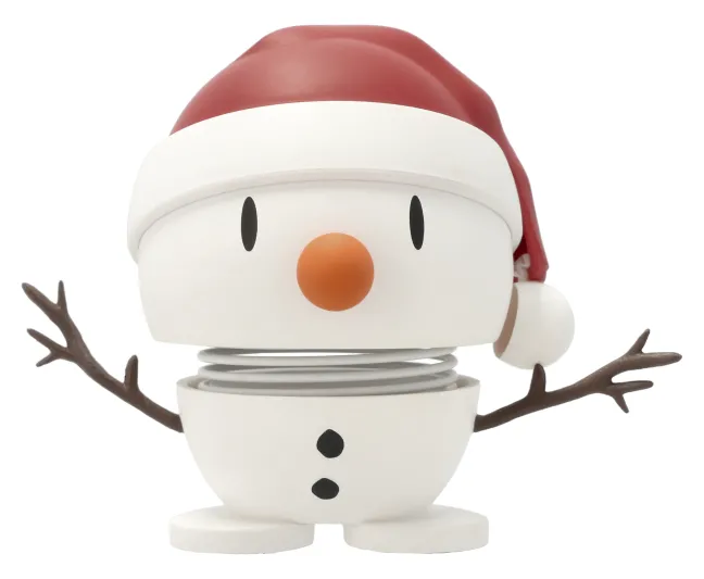 Hoptimist® Wackelfigur Soft Santa Snowman S weiß