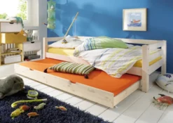 Infanskids Einzelbett mit Rollboden weiß 90x200cm 100-30