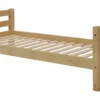 Infanskids Einzelbett mit 2 Rollschubkästen gelaugt 90 x 200cm