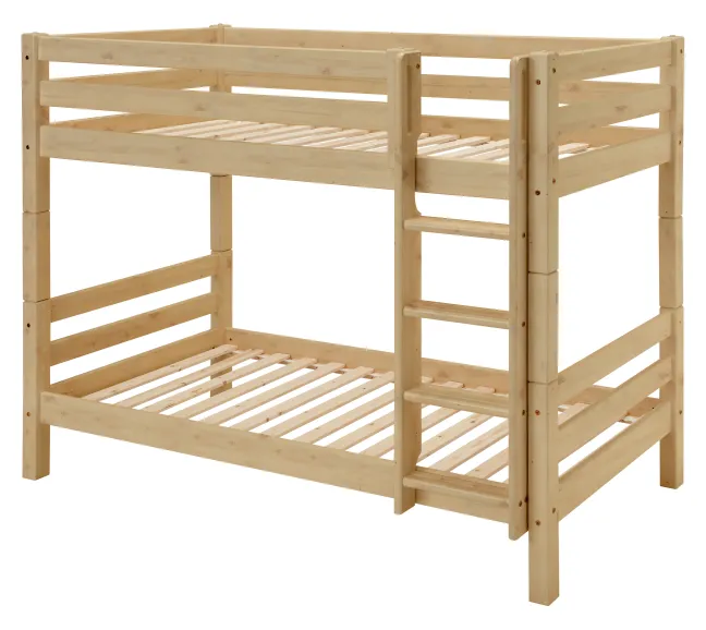 Infanskids Etagenbett mit Leiter natur lackiert 90 x 200cm 601-10