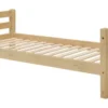 Infanskids Etagenbett mit Leiter und 2 Rollschubkästen natur lackiert 90 x 200cm 603-10
