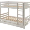 Infanskids Etagenbett mit Leiter und 2 Rollschubkästen weiß 90 x 200cm 603-30