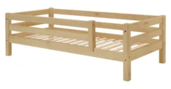Infanskids Halbhohes Bett mit Schrägleiter natur lackiert 90x200cm 302-10