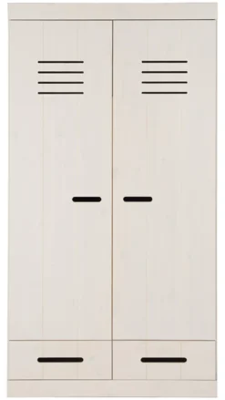 Infanskids Kleiderschrank 2-türig kiefer/weiß