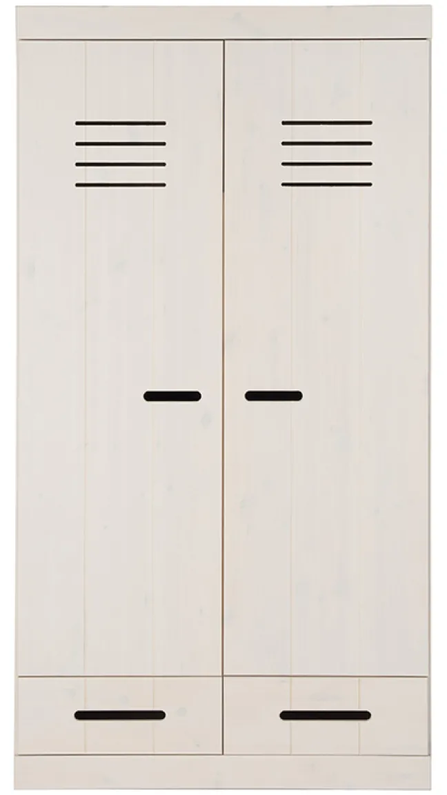 Infanskids Kleiderschrank 2-türig kiefer/weiß