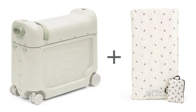 JetKids™ by Stokke® BedBox Kinderkoffer Sea Green mit CloudSleeper™ Mickey Celebration