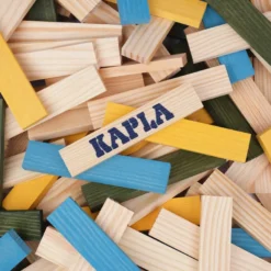 KAPLA 120er Box blau, gelb, grün