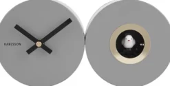 Karlsson Kuckucksuhr Duo Mouse grey
