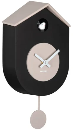 Karlsson Kuckucksuhr Grato Black & warm grey