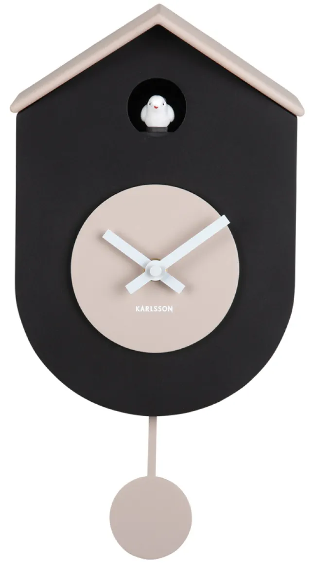 Karlsson Kuckucksuhr Grato Black & warm grey