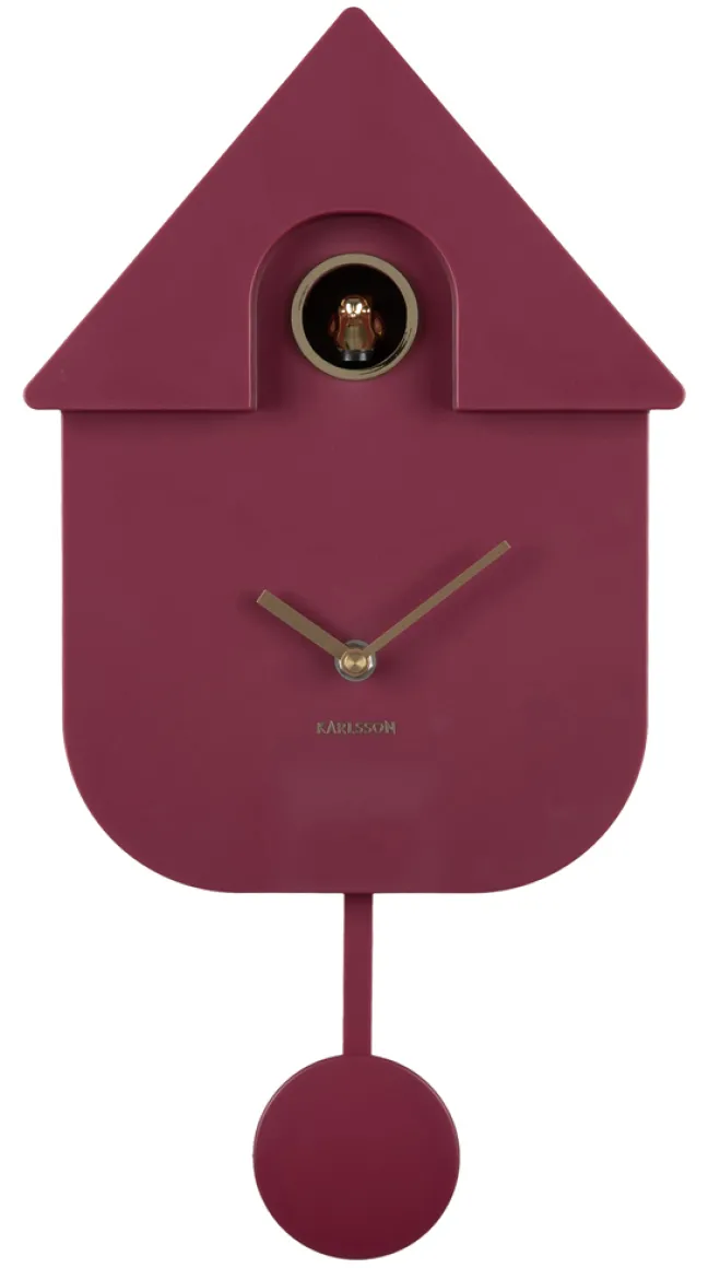 Karlsson Kuckucksuhr Modern Dark mauve
