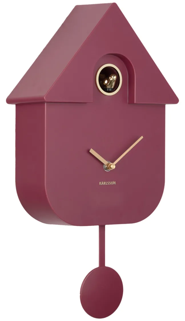 Karlsson Kuckucksuhr Modern Dark mauve
