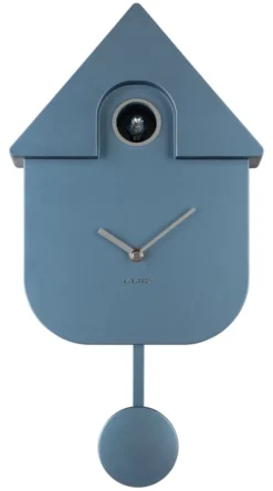 Karlsson Kuckucksuhr Modern Metallic dark blue