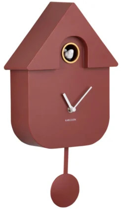 Karlsson Kuckucksuhr Modern Red ochre