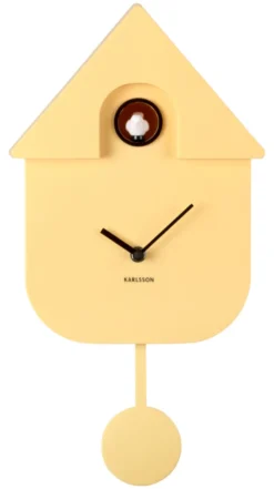 Karlsson Kuckucksuhr Modern Soft yellow