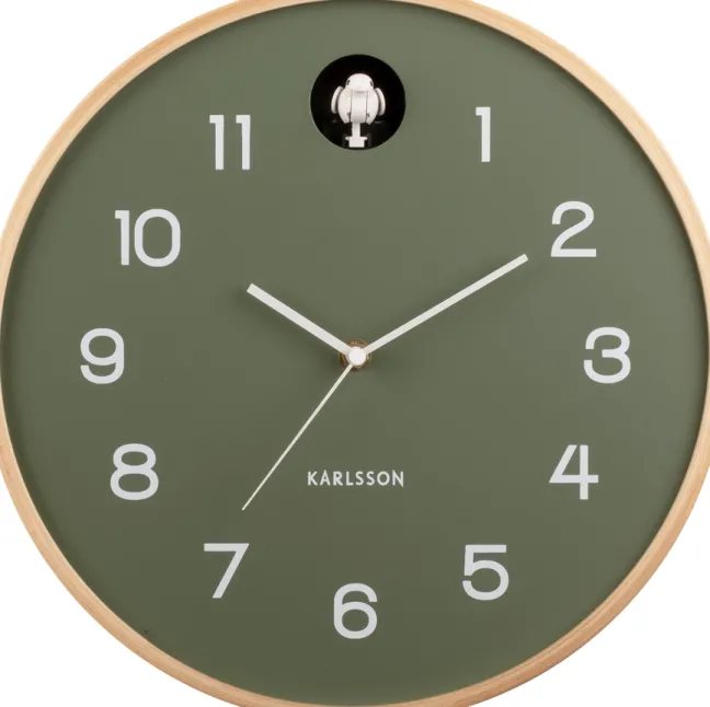 Karlsson Kuckucksuhr Natural Jungle green