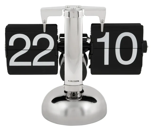 Karlsson Tischuhr Small Flip Black