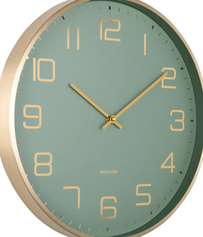 Karlsson Wanduhr Elegance Jungle green