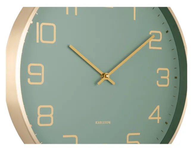 Karlsson Wanduhr Elegance Jungle green