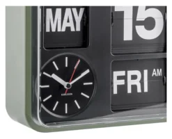 Karlsson Wanduhr Mini Flip Green