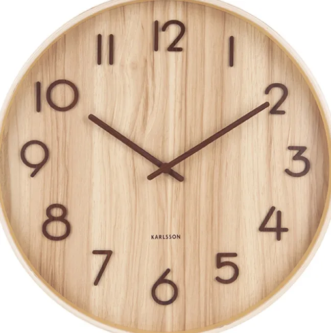 Karlsson Wanduhr Pure Medium Light wood
