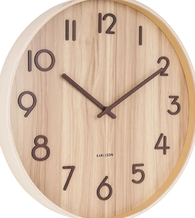Karlsson Wanduhr Pure Medium Light wood
