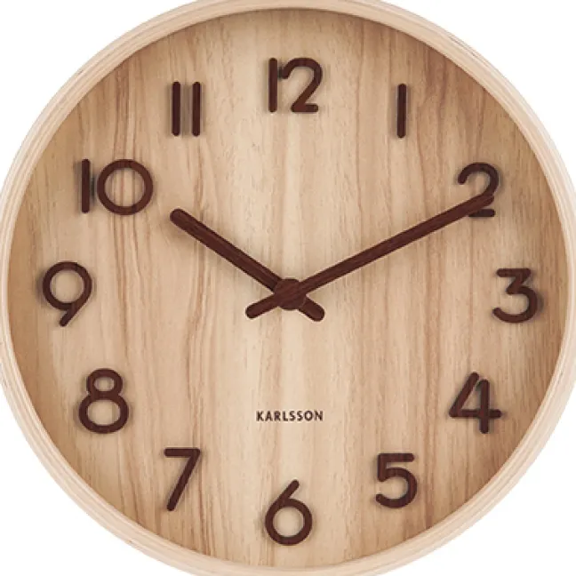 Karlsson Wanduhr Pure Small Light wood