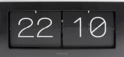 Karlsson Wand- und Tischuhr Flip XL Black
