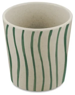 Koziol Becher 190ml CONNECT CUP S MONSTERA STRIPES nature desert sand 4er-Set